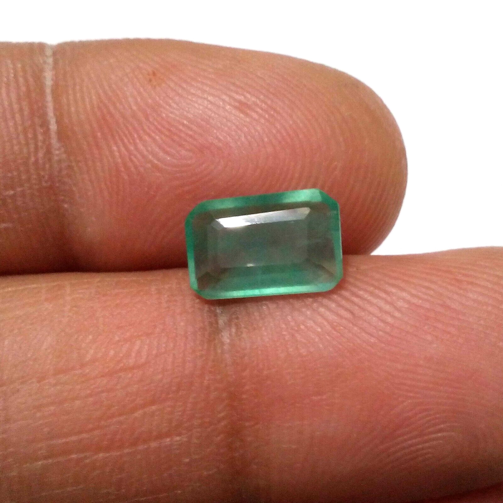 Excellent Zambian Emerald Faceted Emerald Shape 2.15 Crt Emerald Loose Gemstone
