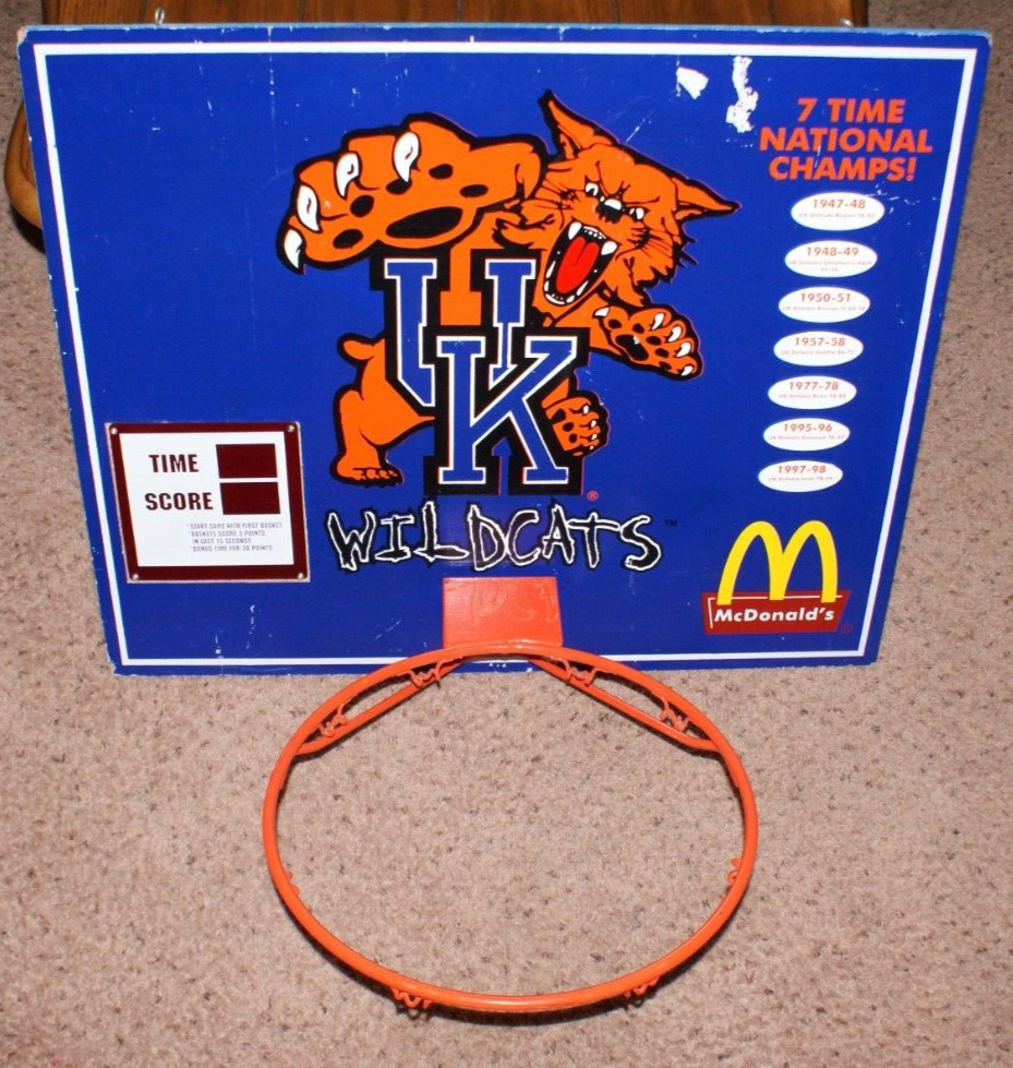 Mcdonalds Promotional Store Display University Kentucky Wildcats Basketball NCAA