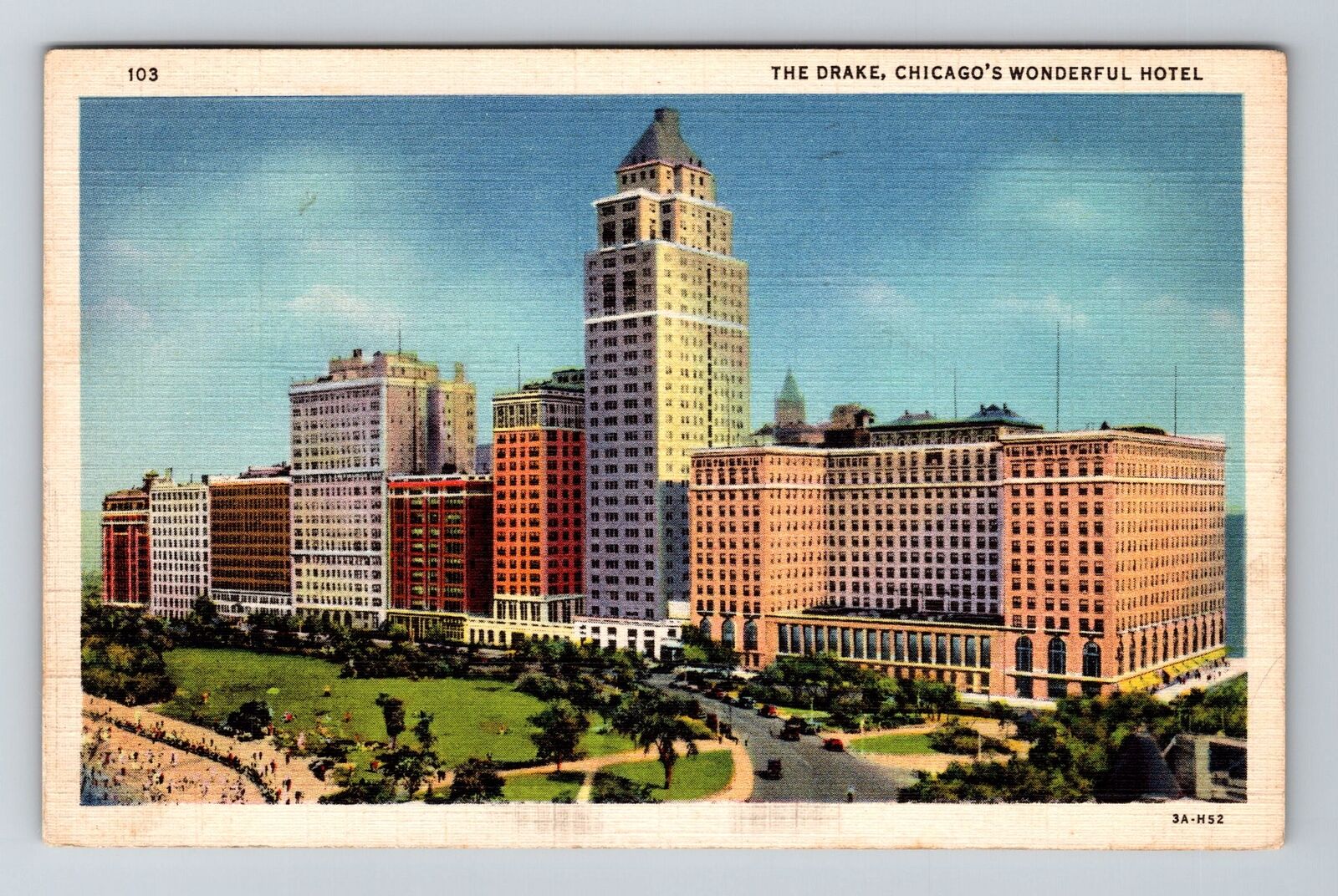 Chicago IL-Illinois, The Drake Hotel, Antique, c1944 Vintage Souvenir Postcard
