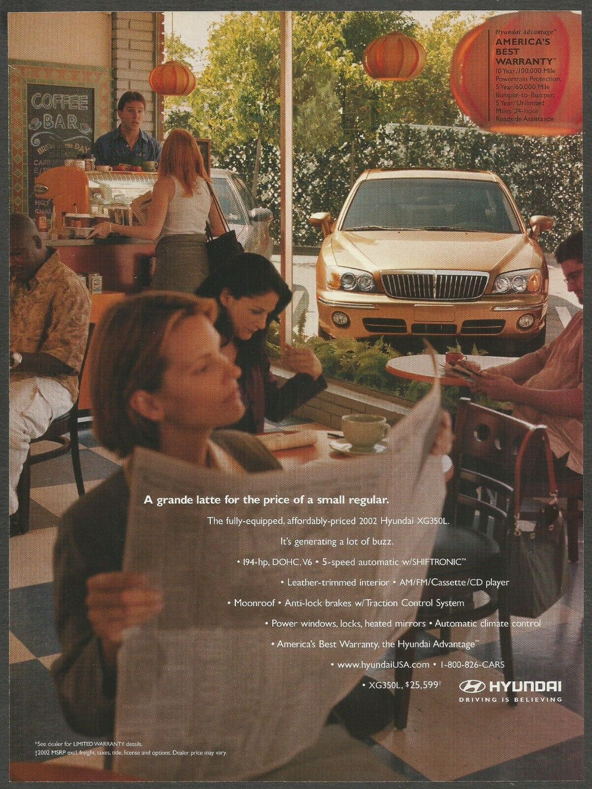 2002 Hyundai XG350L - 2002 Print Ad
