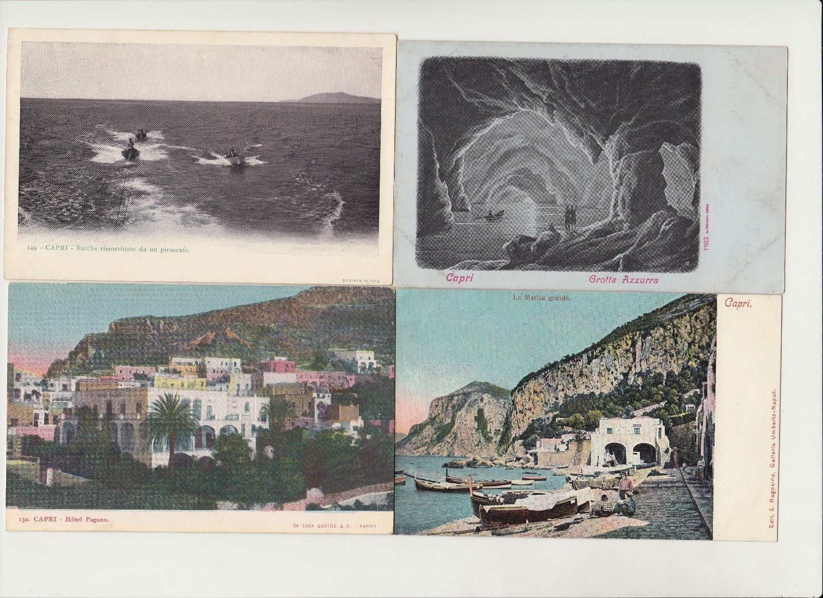 CAPRI ITALY 57 Vintage Postcards mostly pre-1920 (L5611)