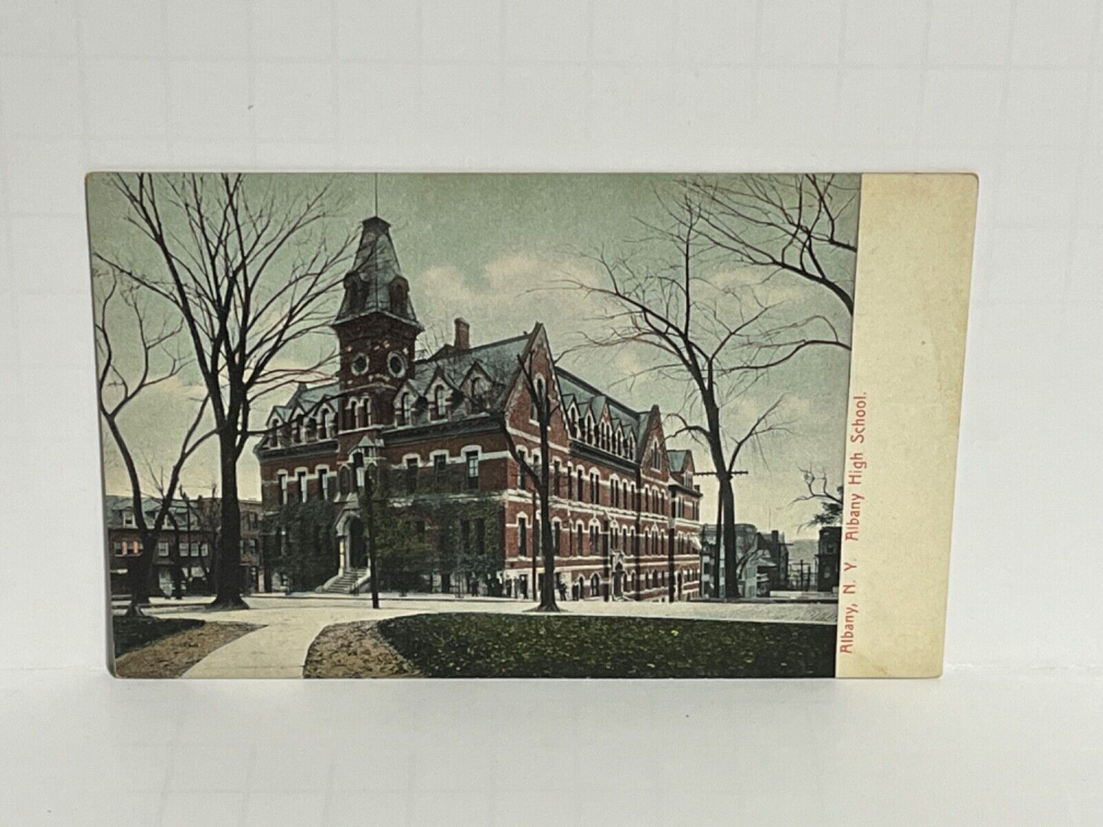 Postcard Albany High School Albany New York NY A46