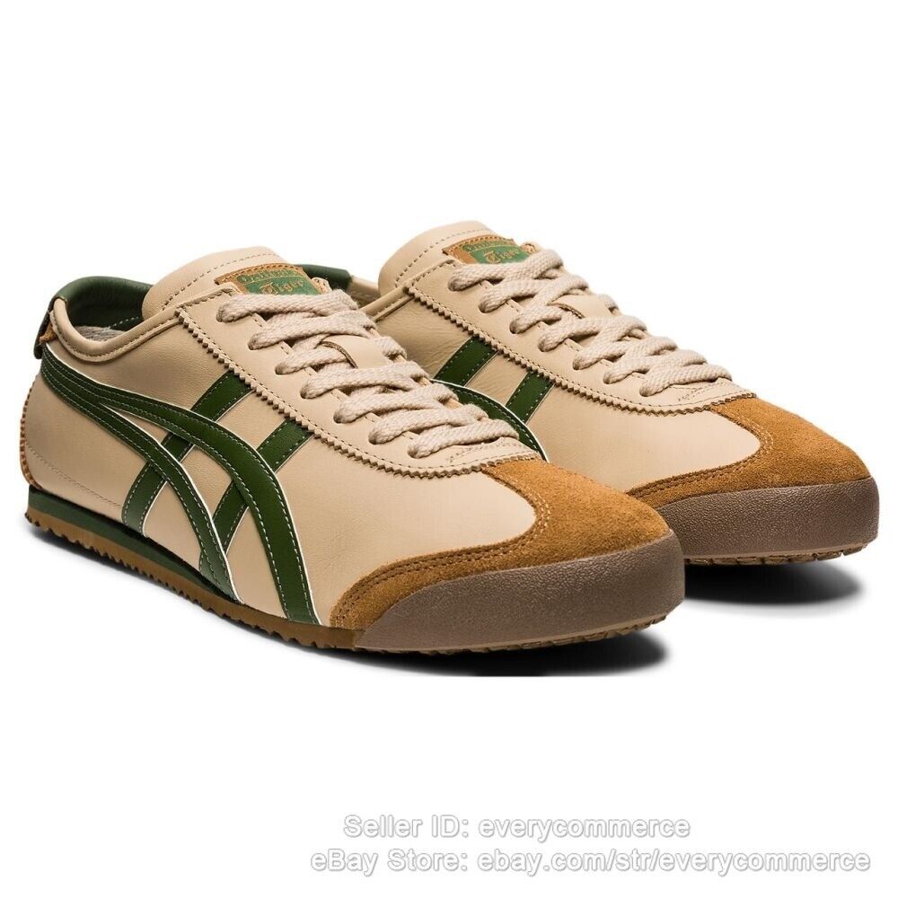 NEW Onitsuka Tiger MEXICO 66 Sneakers - Classic Unisex Beige Athletic Shoes 2023