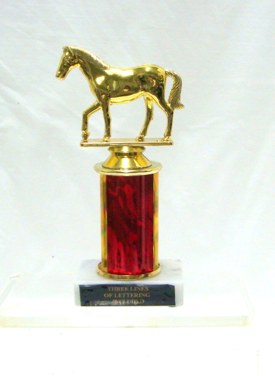 HORSE TROPHY  RED TROPHY HORSE AWARD  HORSE SHOW
