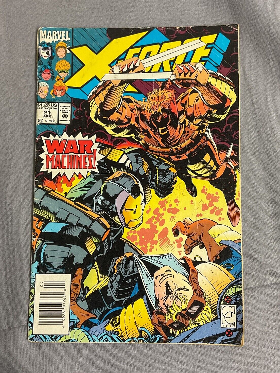 X-Force #21 Marvel Back Issue Comic Book 1993 War Machines Vintage Paperback