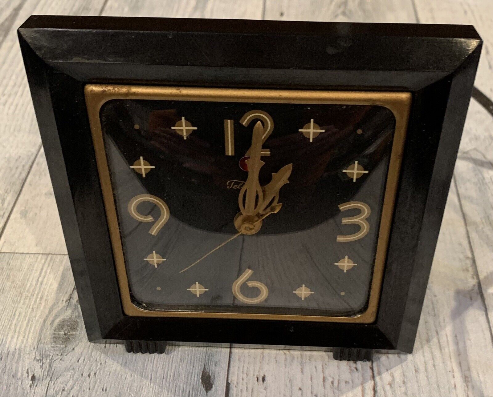 Vintage 40’s Telechron Electric Clock 3H155 GLAMOUR MODEL FOR PARTS OR REPAIR