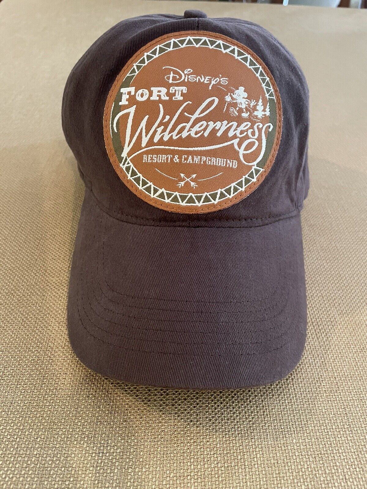 Vintage Fort Wilderness Resort Walt Disney World Hat Cap Adjustable Brown
