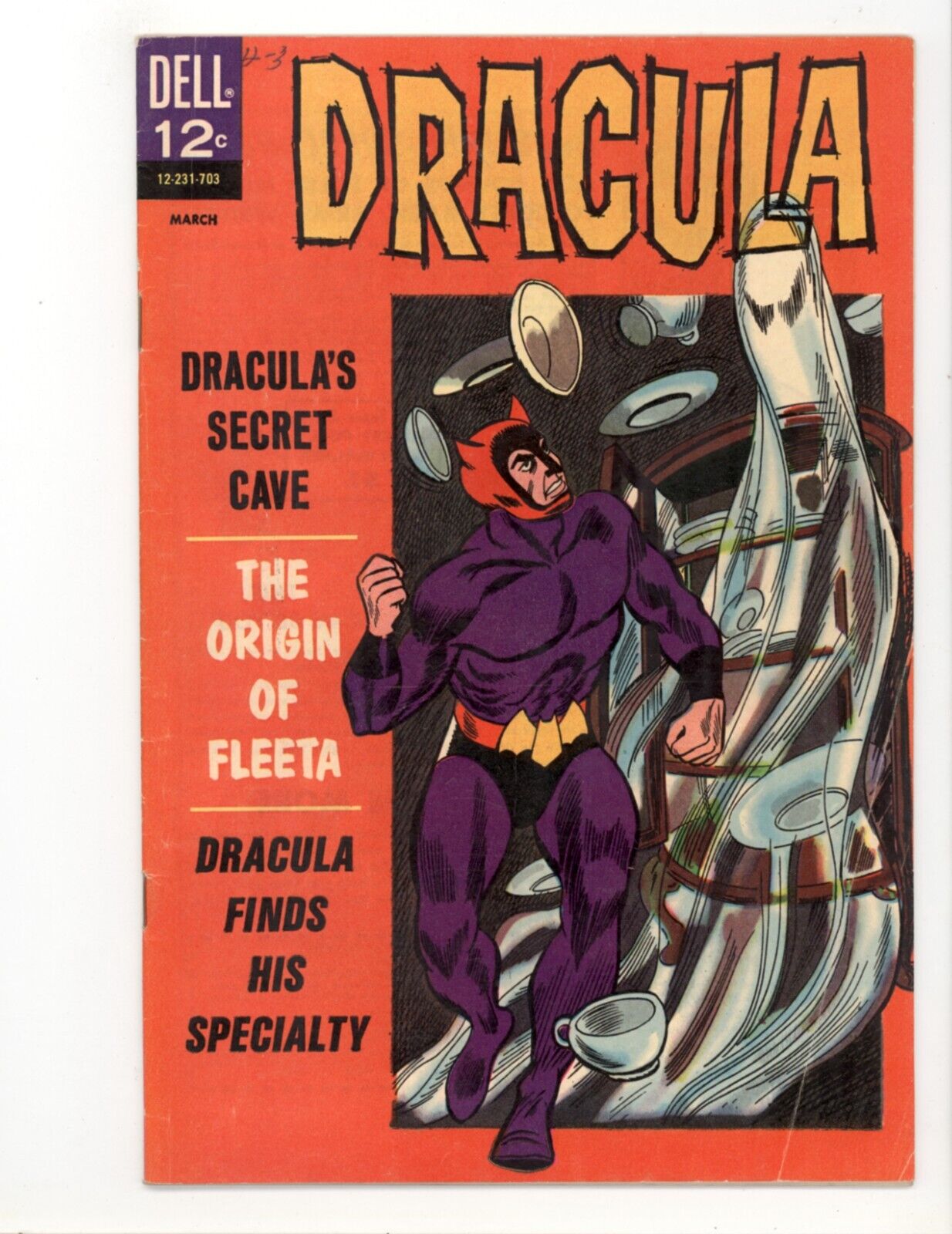 Dracula #4 F- Fine- Origin of Fleeta 1967