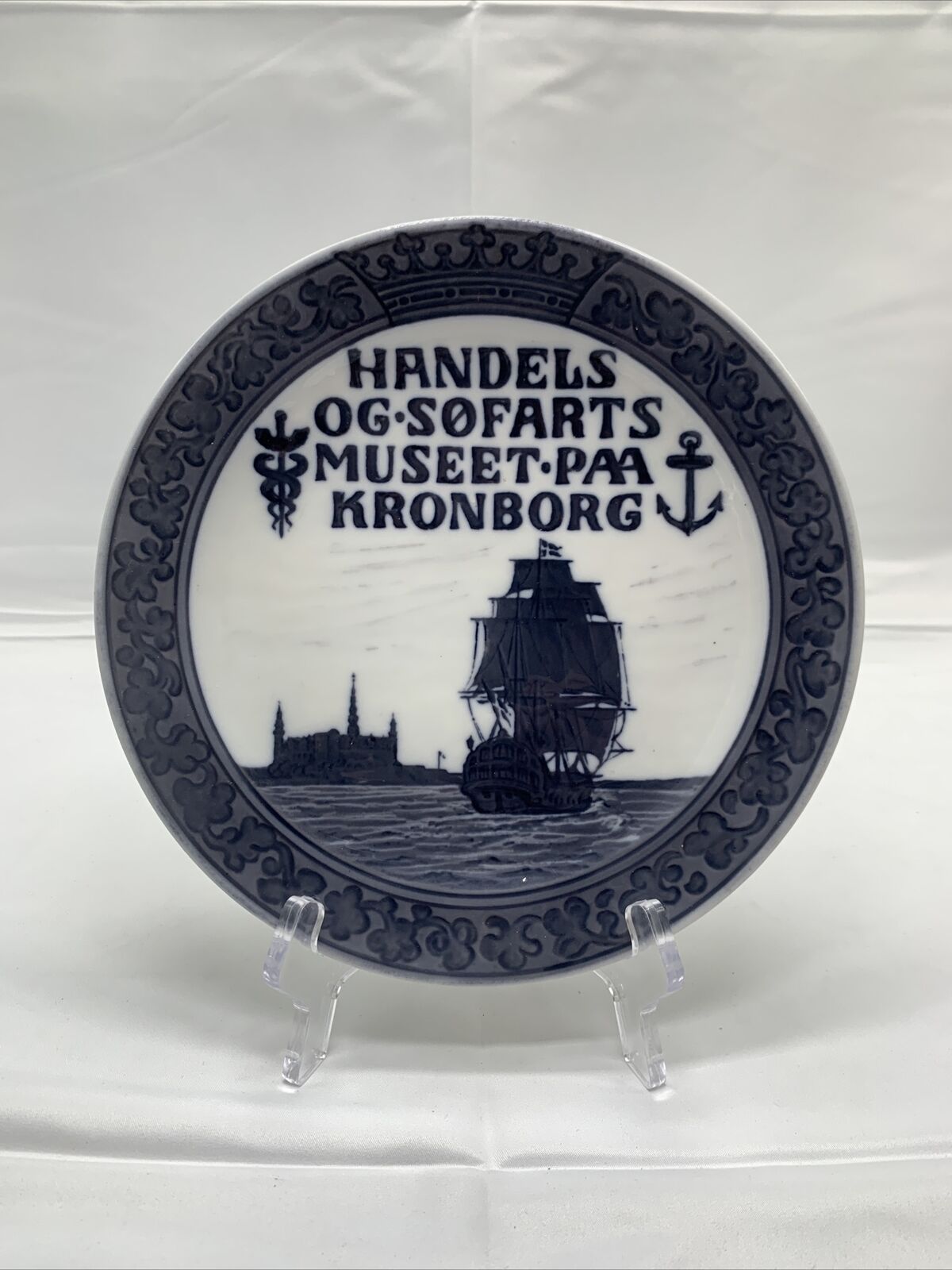 1918 Royal Copenhagen Handels OG Sofarts Museet Paa Kronborg Plate
