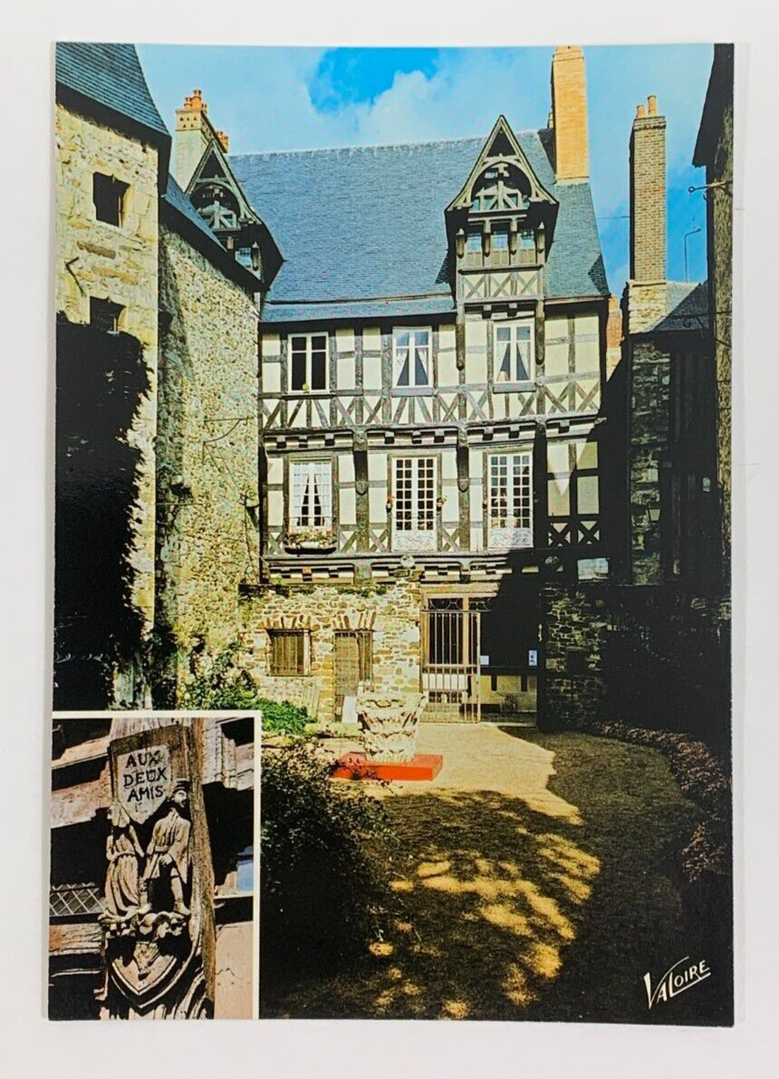 Old Mans: The House of Two Friends 15th century shop Le Mans France Postcard