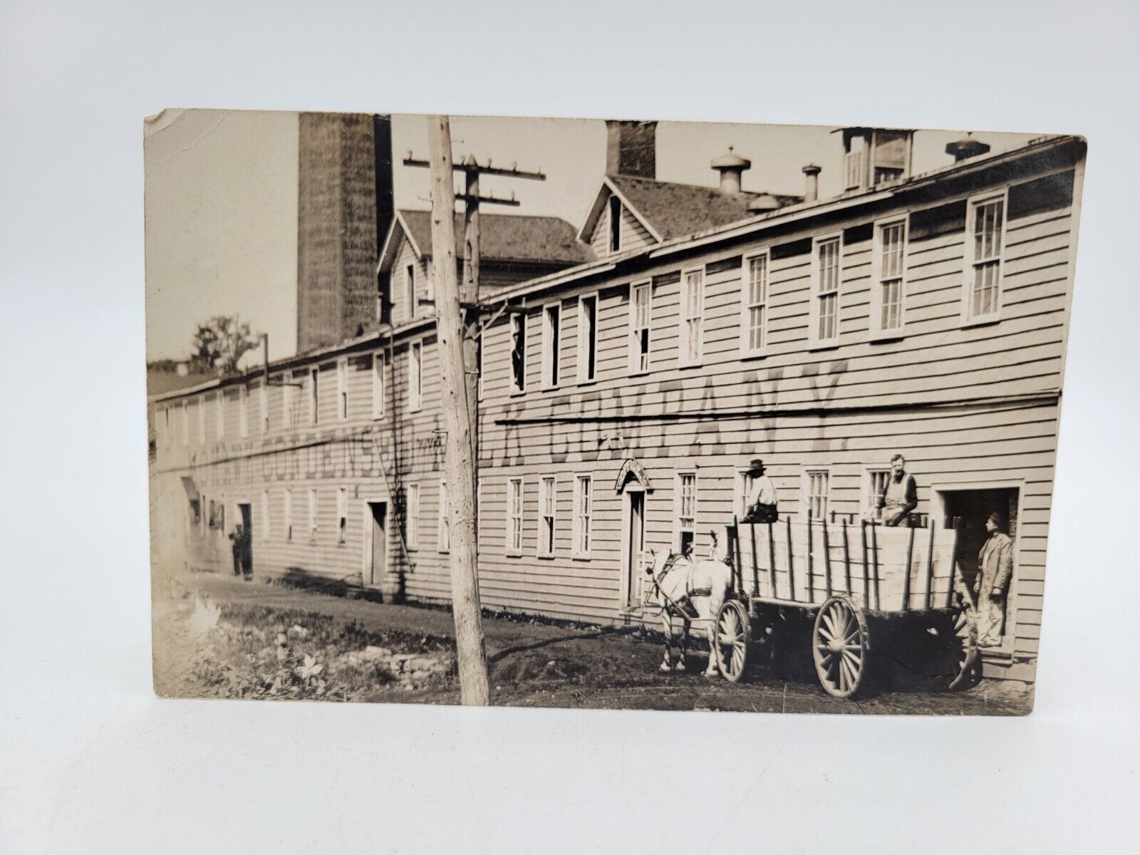 RPPC Postcard Mohawk Condensed Milk Company 1919 New York Real Photo Horse Wagon
