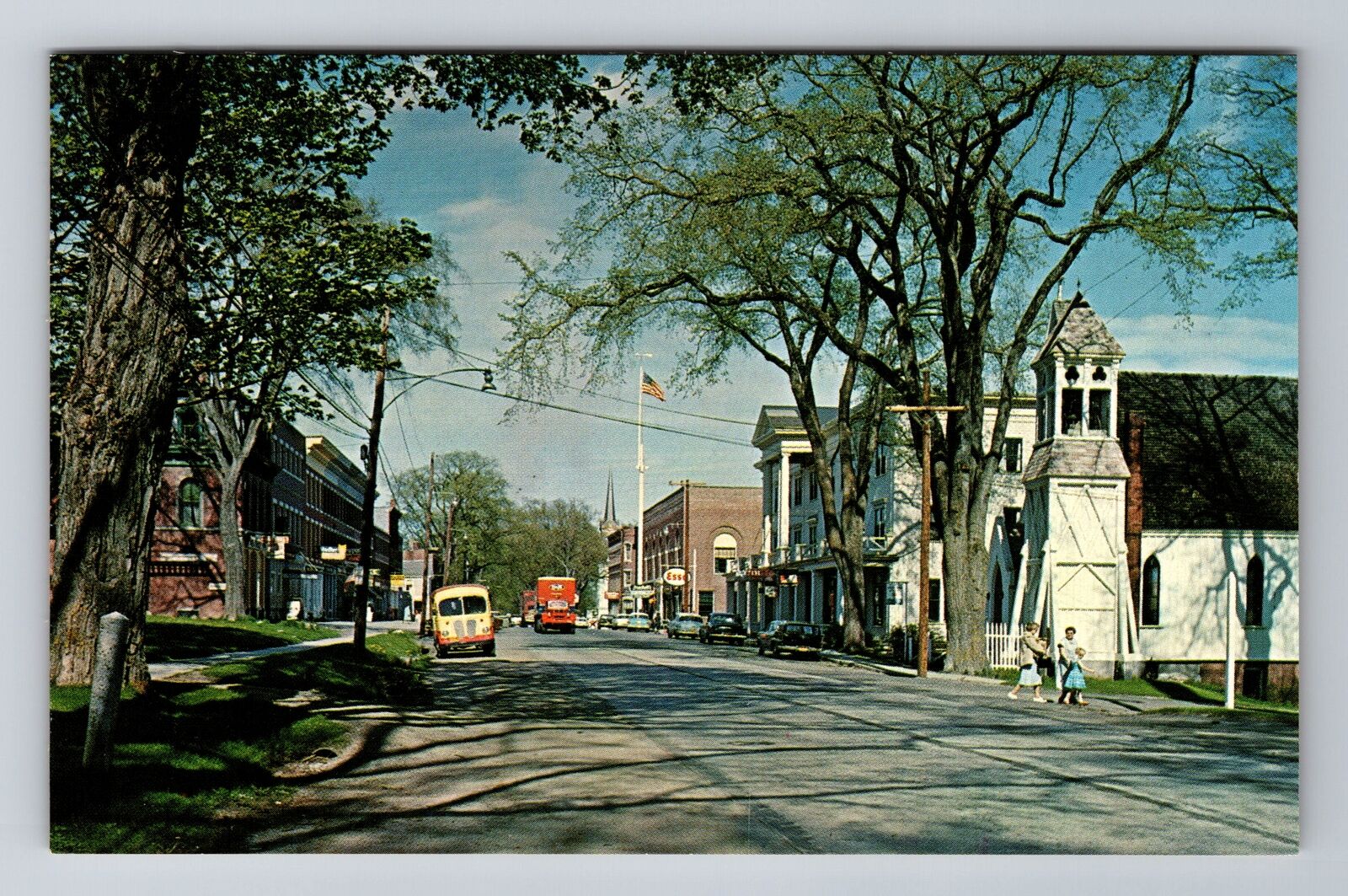 Thomaston ME-Maine, Business Section, Advertisement, Vintage Souvenir Postcard