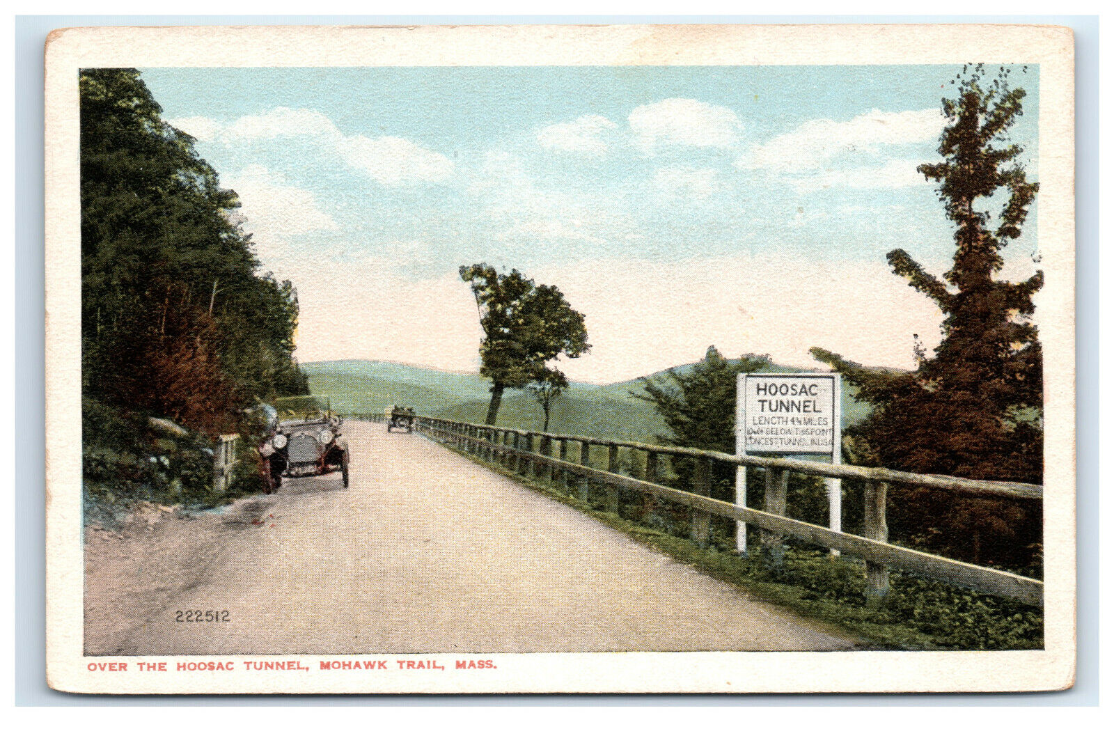 Postcard Over the Hoosac Tunnel, Mohawk Trail, MA C6