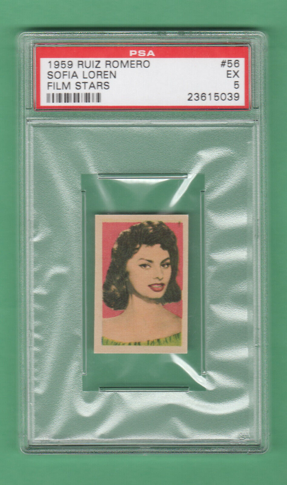 1959 Ruiz Romero  Sophia Loren PSA 5  Film Star card ..Tough Set.