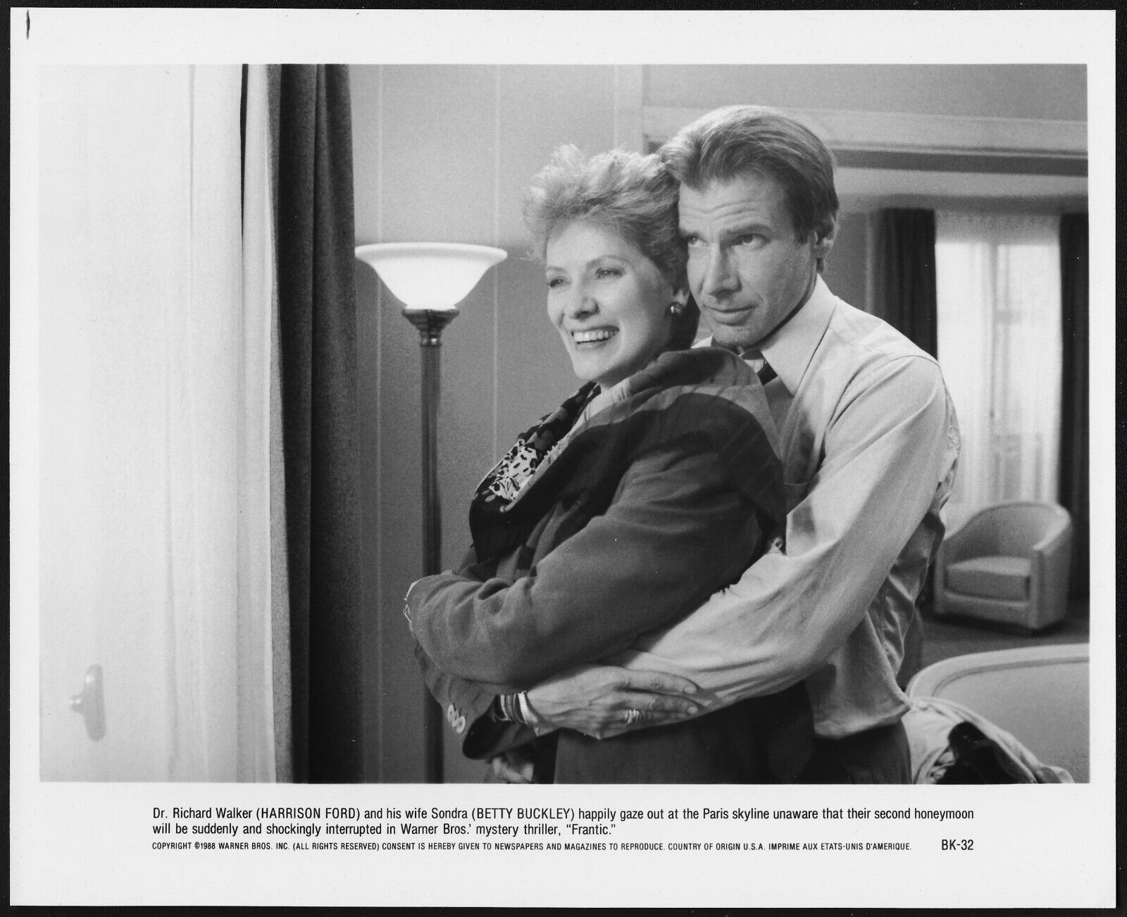 Harrison Ford Betty Buckley Original 1980s Movie Promo Photo Frantic