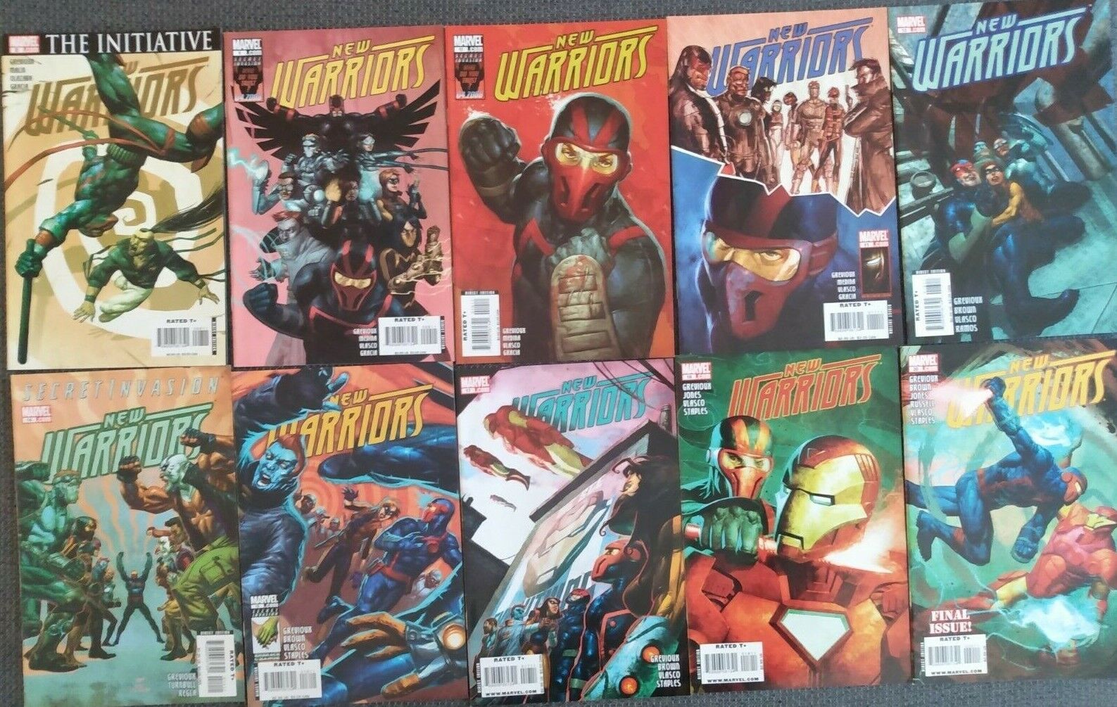 New Warriors #8-11,13,14,16-18,20 Marvel 2008/09 Comic Books