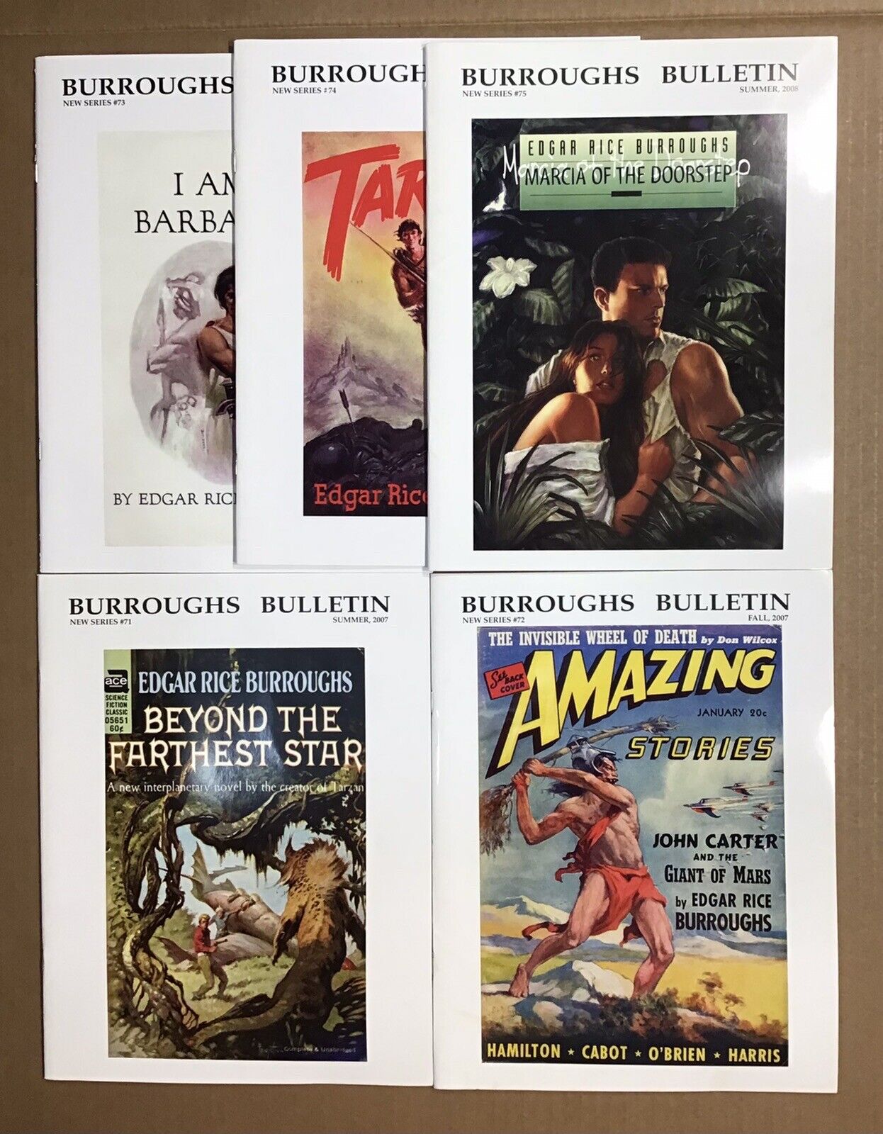 The Burroughs Bulletin New Series ~ #71 – 75 ~ Tarzan Fanzine ~ Edgar Rice