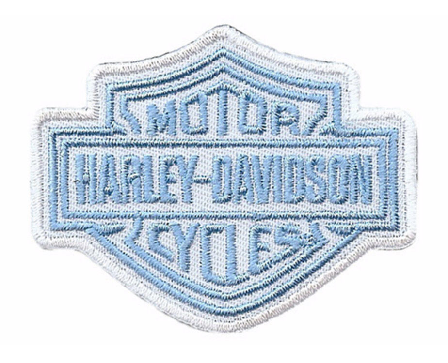 HARLEY DAVIDSON RARE BLUE BAR SHIELD PATCH size 2.5