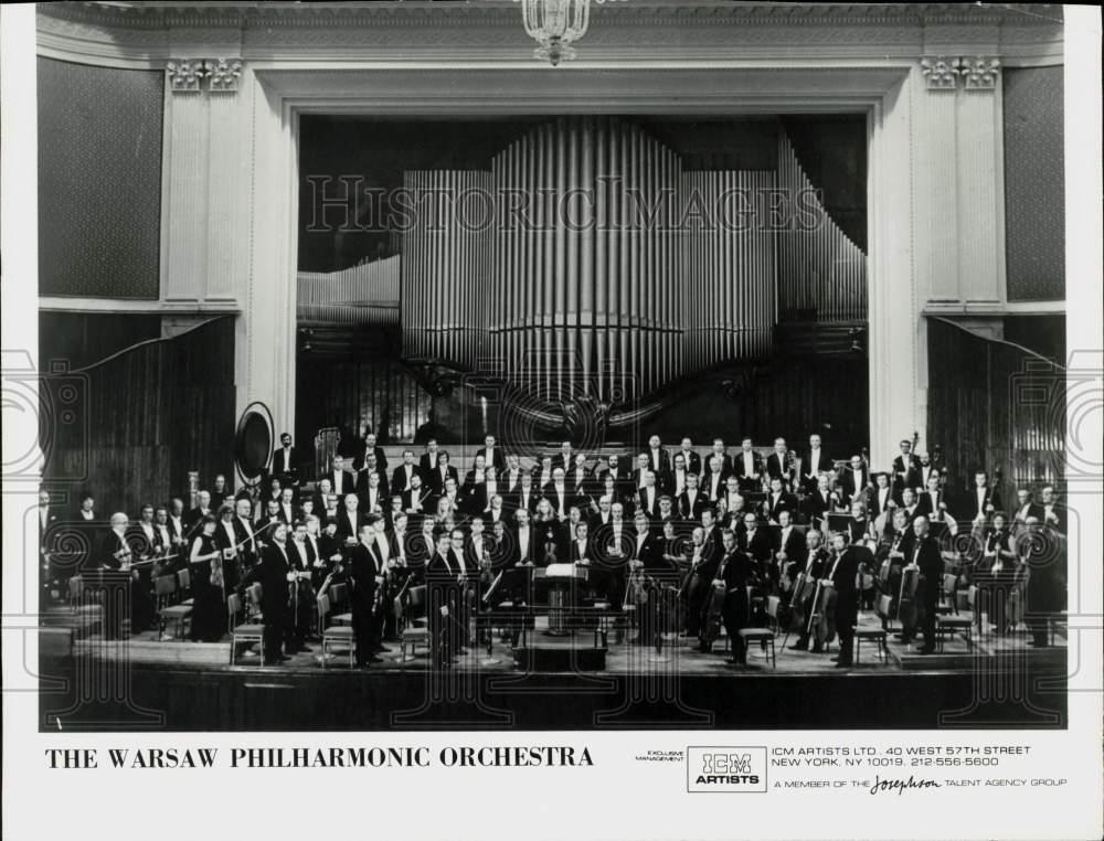 1983 Press Photo The Warsaw Philharmonic Orchestra - srp11210