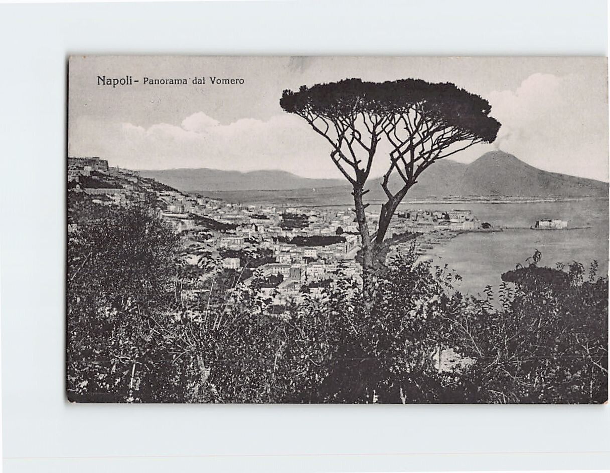 Postcard Panorama of Vomero Naples Italy