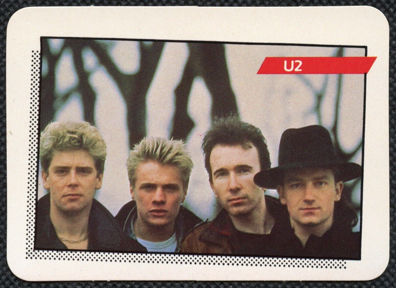 1985 Rock Star Concert Cards U2 Rookie Card 1st Series #91