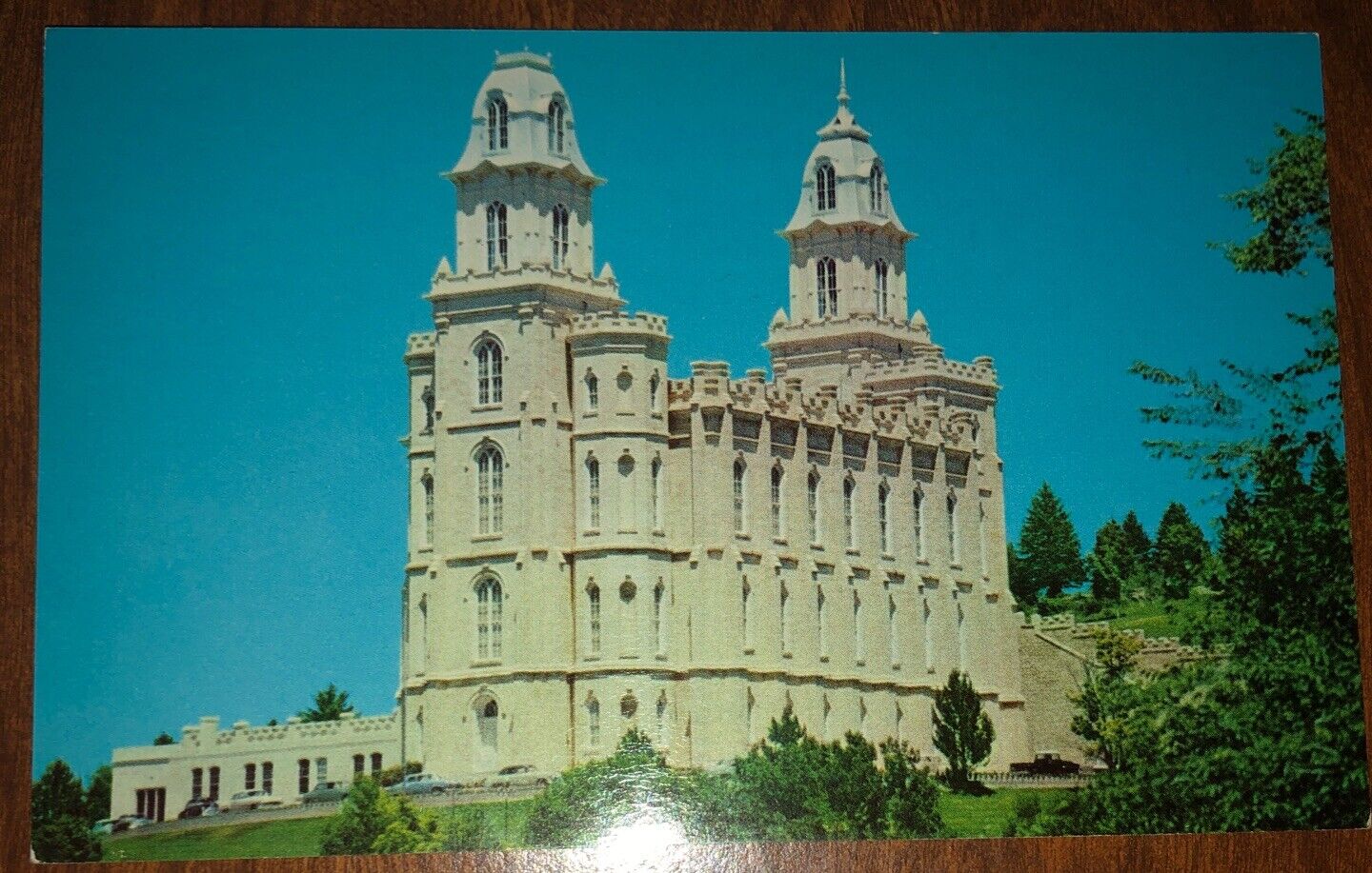 The Mormon Temple (LDS) Mantis, Utah, UT, Vintage Unused Postcard