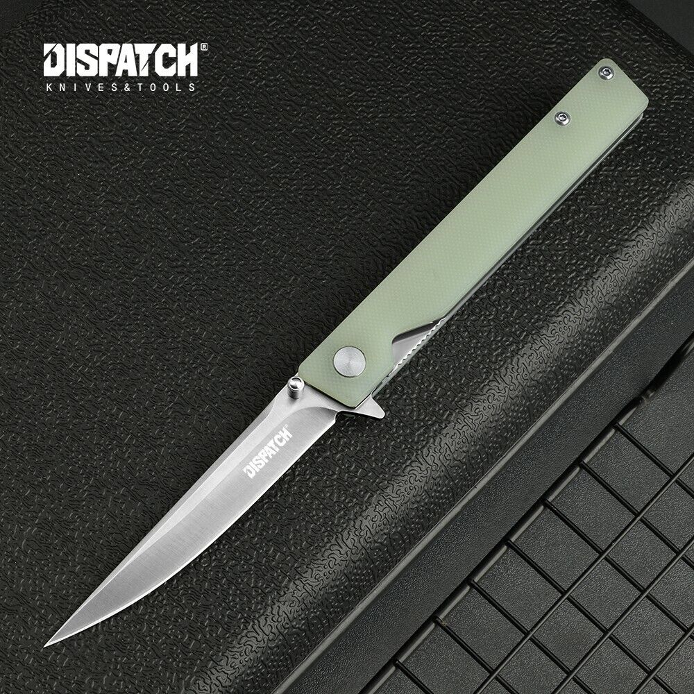 EDC Folding Pocket Knife 8CR14 Blade Ball Bearing Flipper Knives G10 Handle