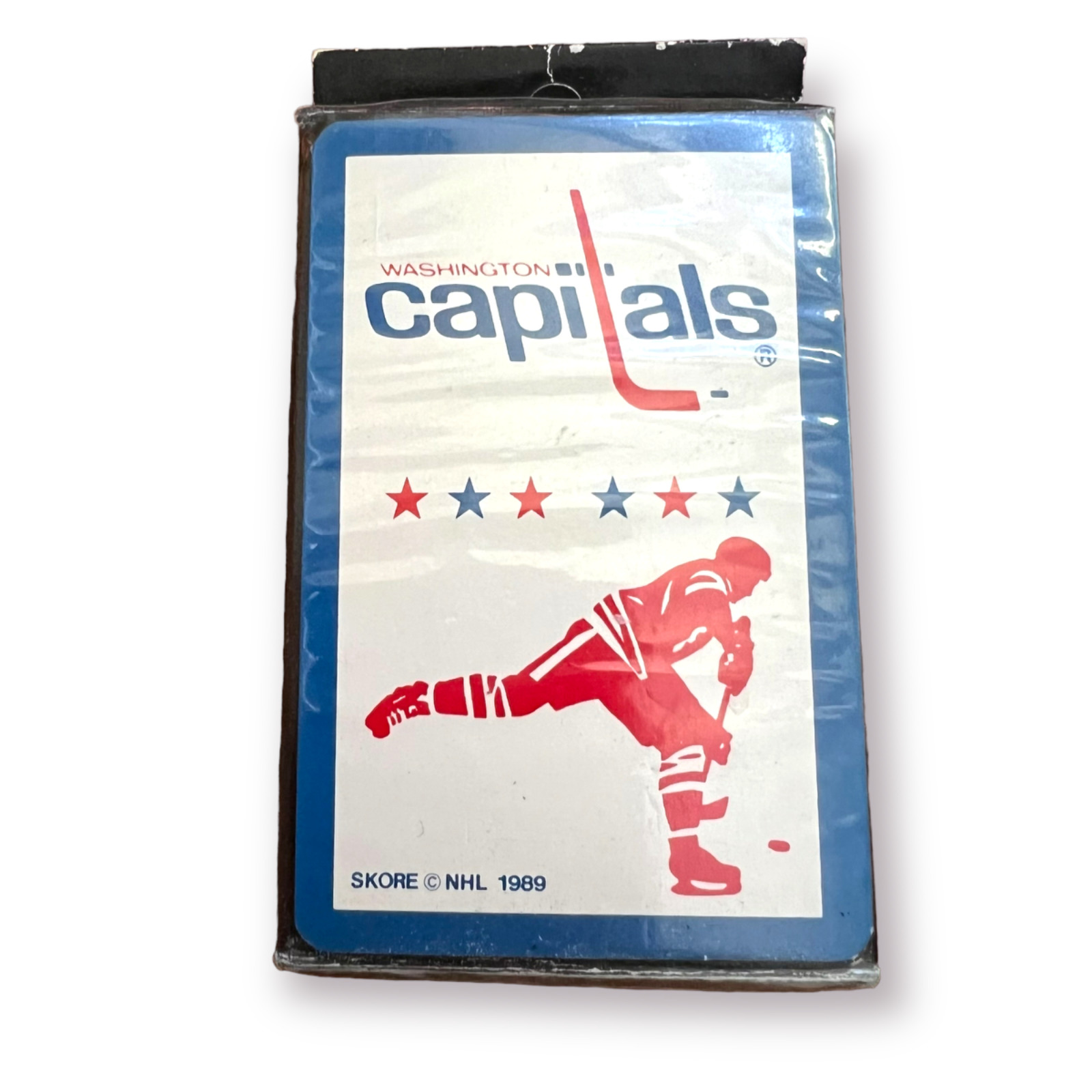 WASHINGTON CAPITALS NHL HOCKEY VINTAGE 1989 SKORE BRAND TEAM PLAYING CARDS NOS