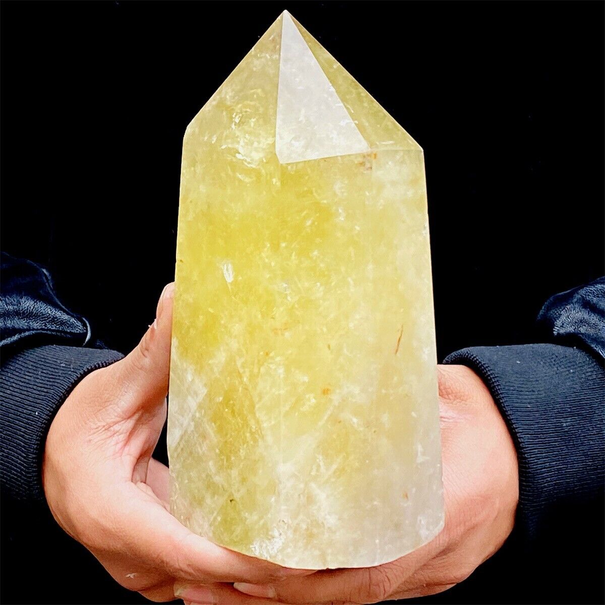 2260g Rare High Quality Citrine Quartz Crystal Obelisk Quartz Healing Wand Point