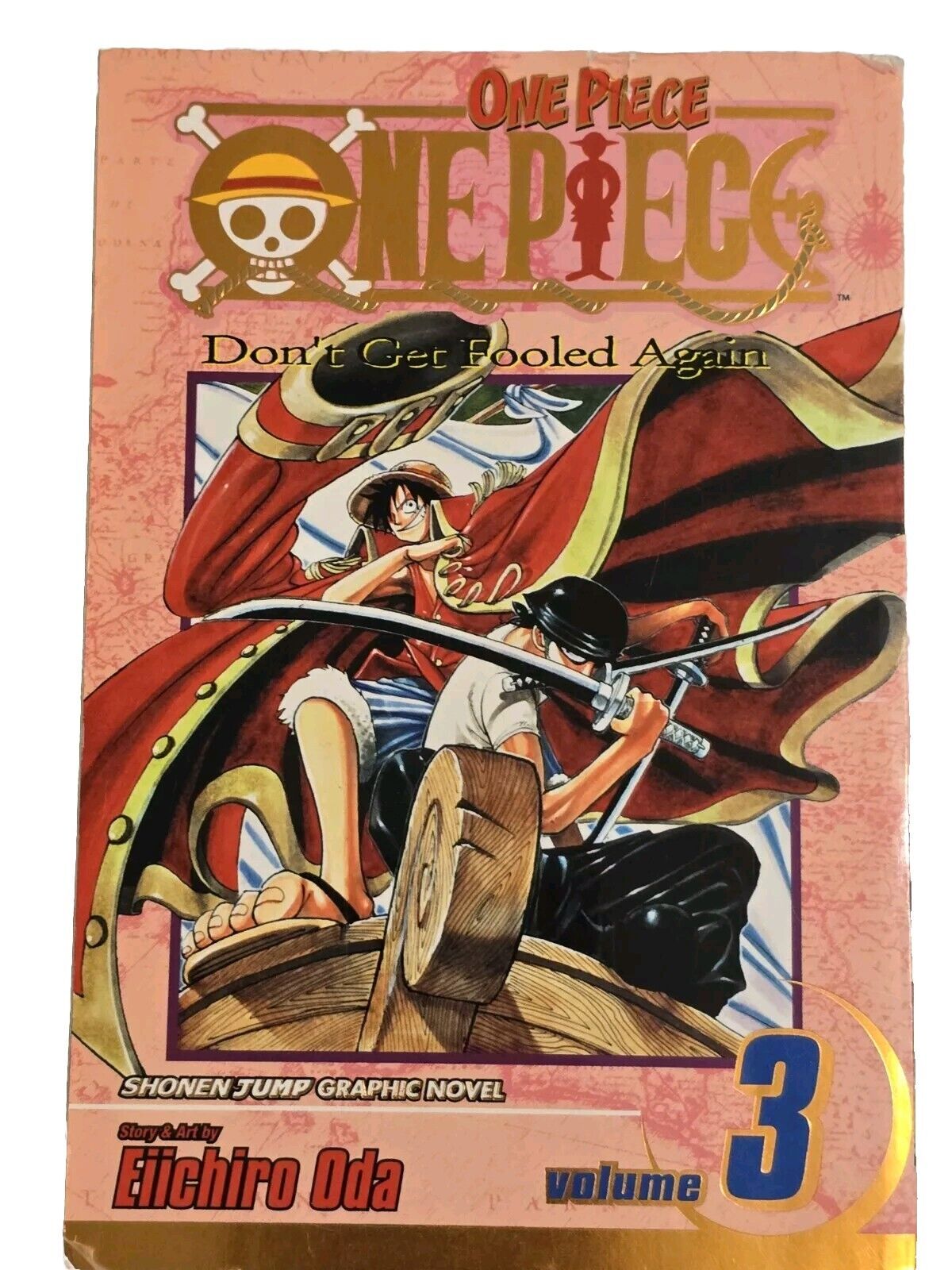 One Piece Manga Volume 3 Don’t Get Fooled Again  By Eiichiro Oda English Graphic