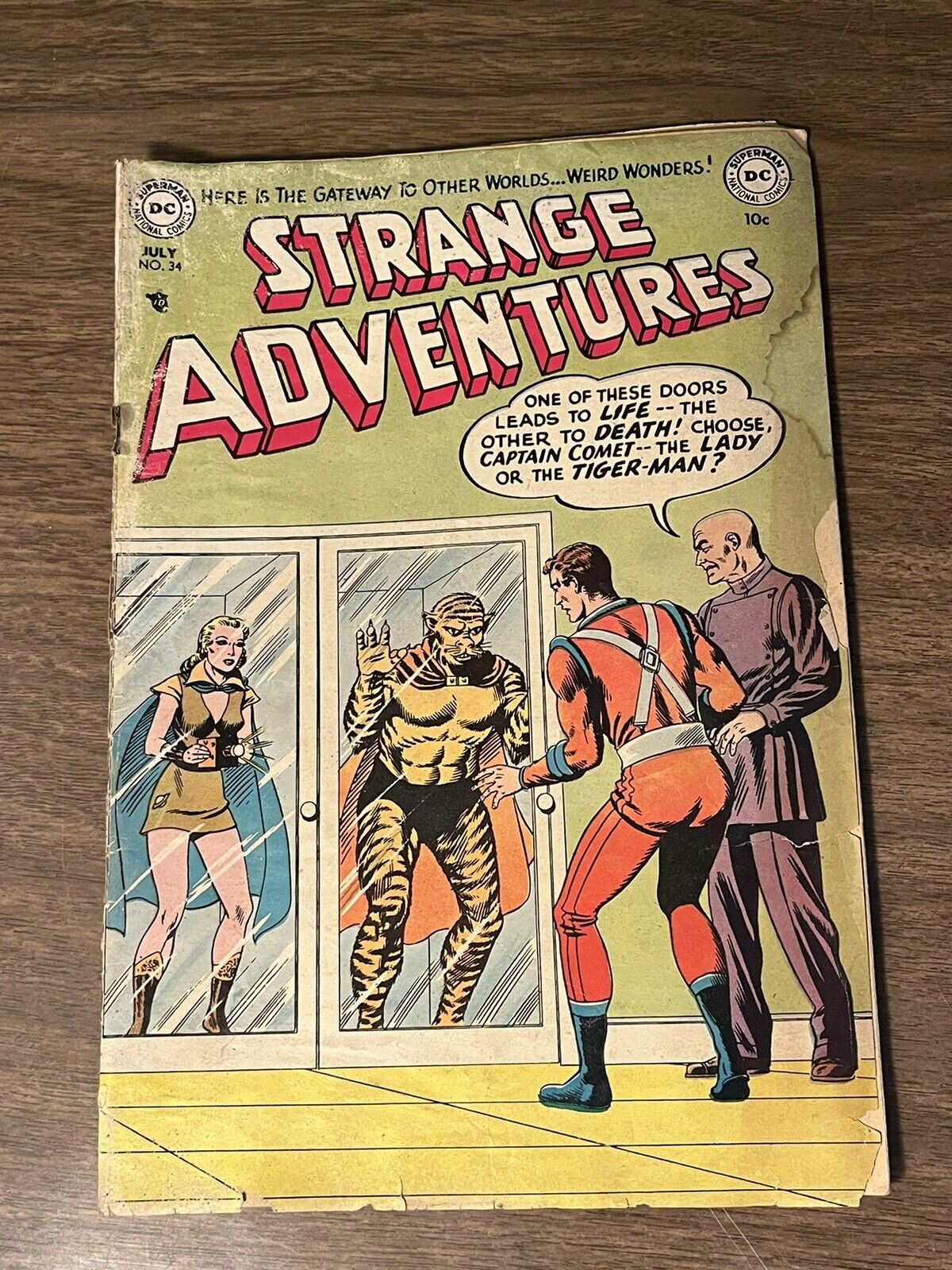 July 1953 Strange Adventures Comic Book. No. 34, Captain Comet