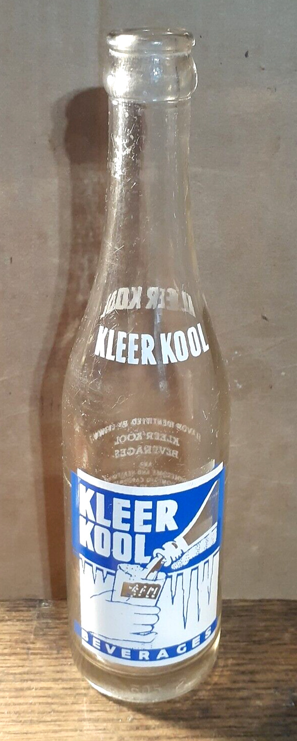 Kleer Kool Beverages  Soda Bottle 12oz 1940\'s Topeka, Kansas  