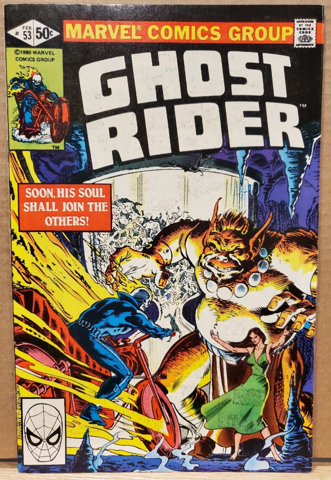 Ghost Rider 53 KEY 1st Asmodeus Daredevil Hostess Ad Bob Budianski 1981 Marvel