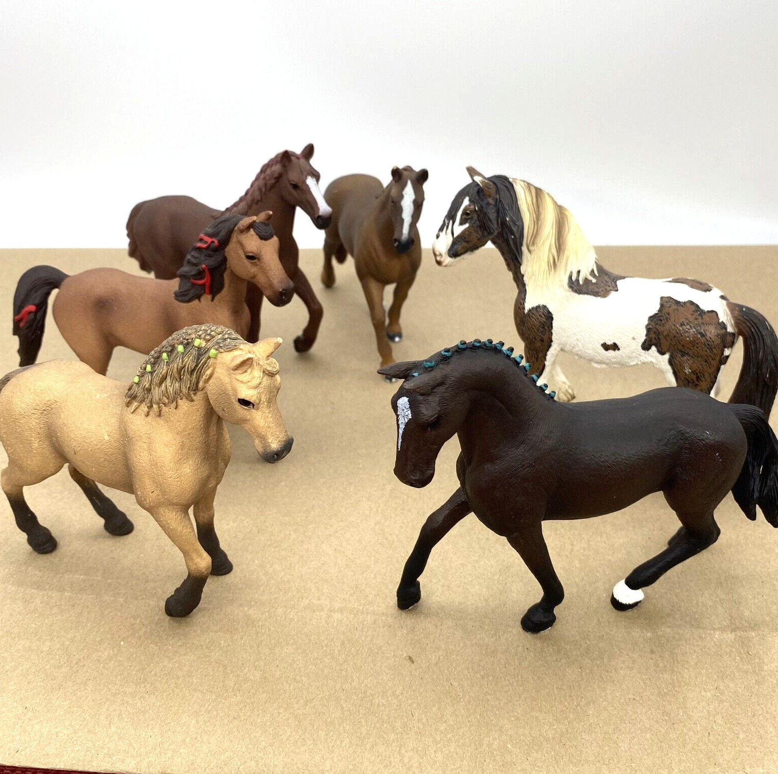 Lot/6 Schleich Realistic Horse Figures 2007-2017 Am Limes 69 Figurines D-73527