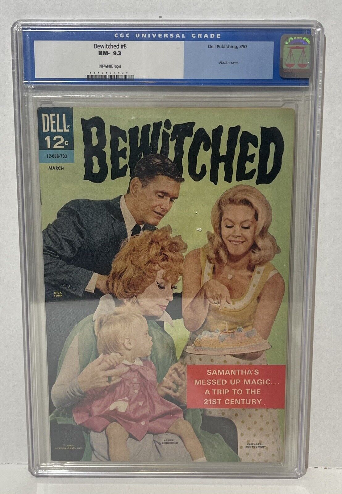 Bewitched #8 Dell Publishing, 3/67 CGC 9.2