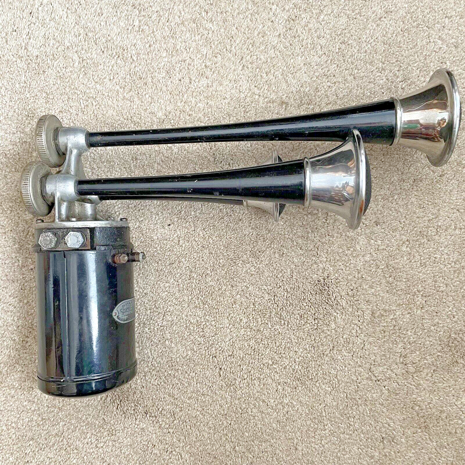 Sparton Chime-Bugle 6-1934, Triple Tone, 3 Air Horn, Vintage 1930s, Motor Works