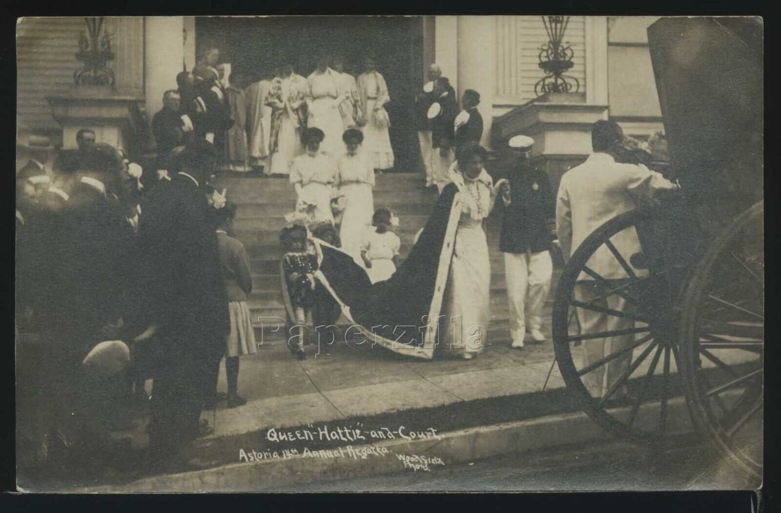 OR Astoria RPPC 1908 QUEEN HATTIE & COURT at 14th ANNUAL REGATTA Woodfield Photo