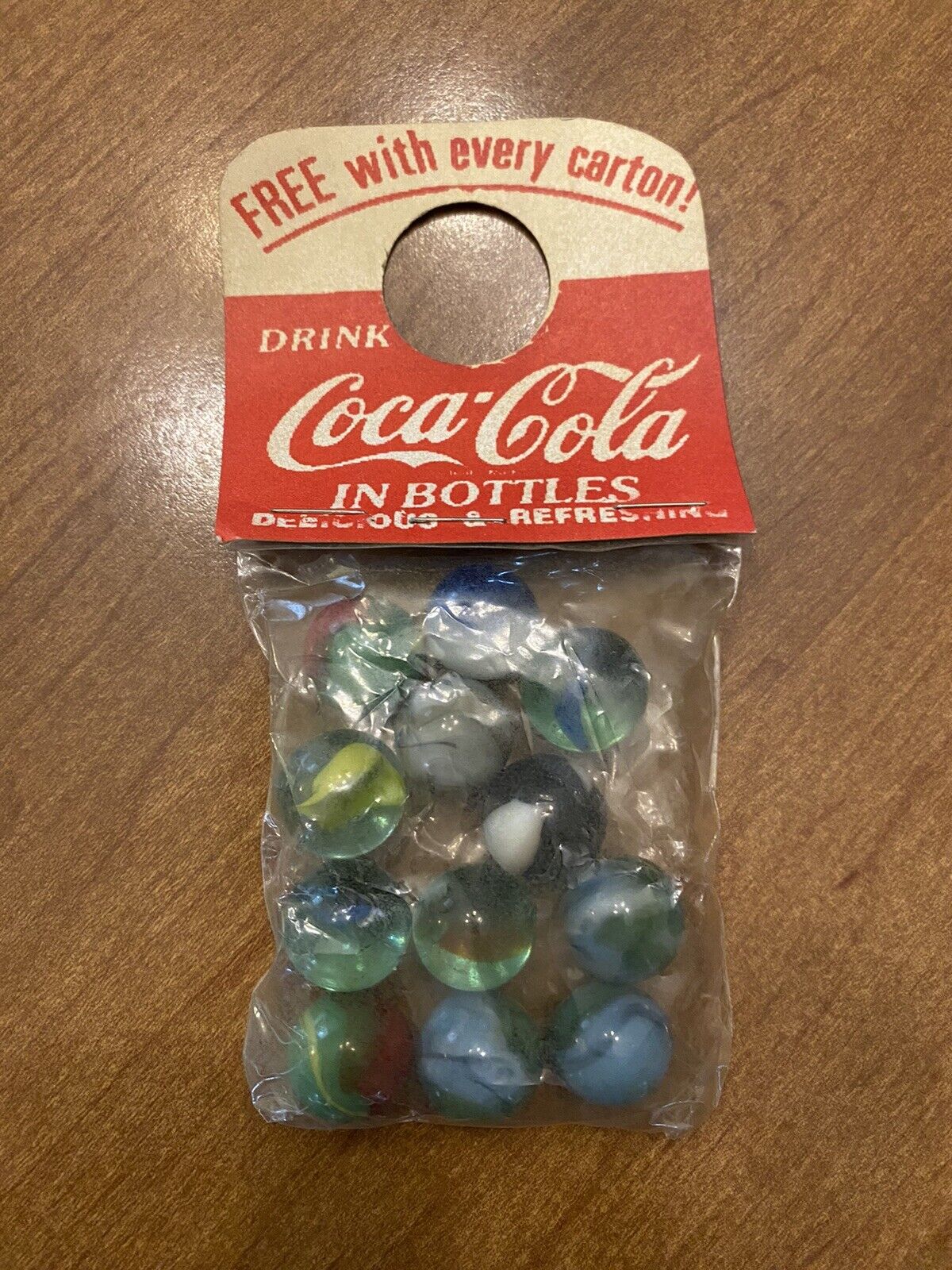 Sealed Vintage Coca Cola 12 Marble Set