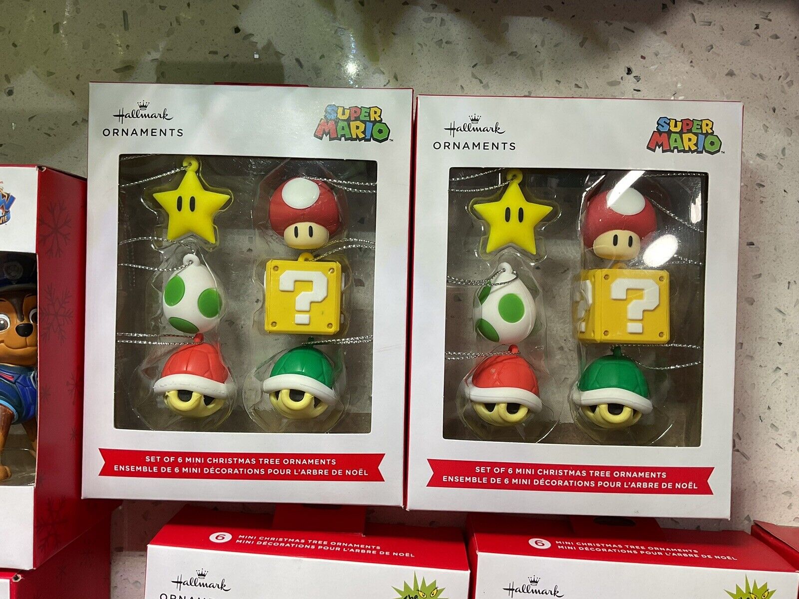 HALLMARK Ornaments Nintendo Super Mario SET OF 6 Mini Ornaments NIB 