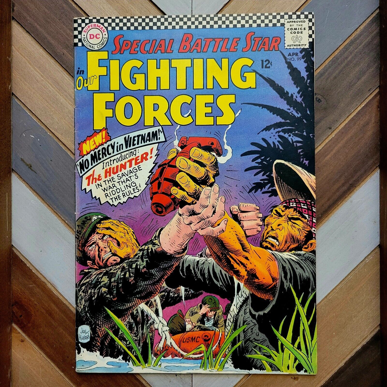 OUR FIGHTING FORCES #99 FN (DC 1966) Kubert 1st App CAPT HUNTER 1st Vietnam Hero