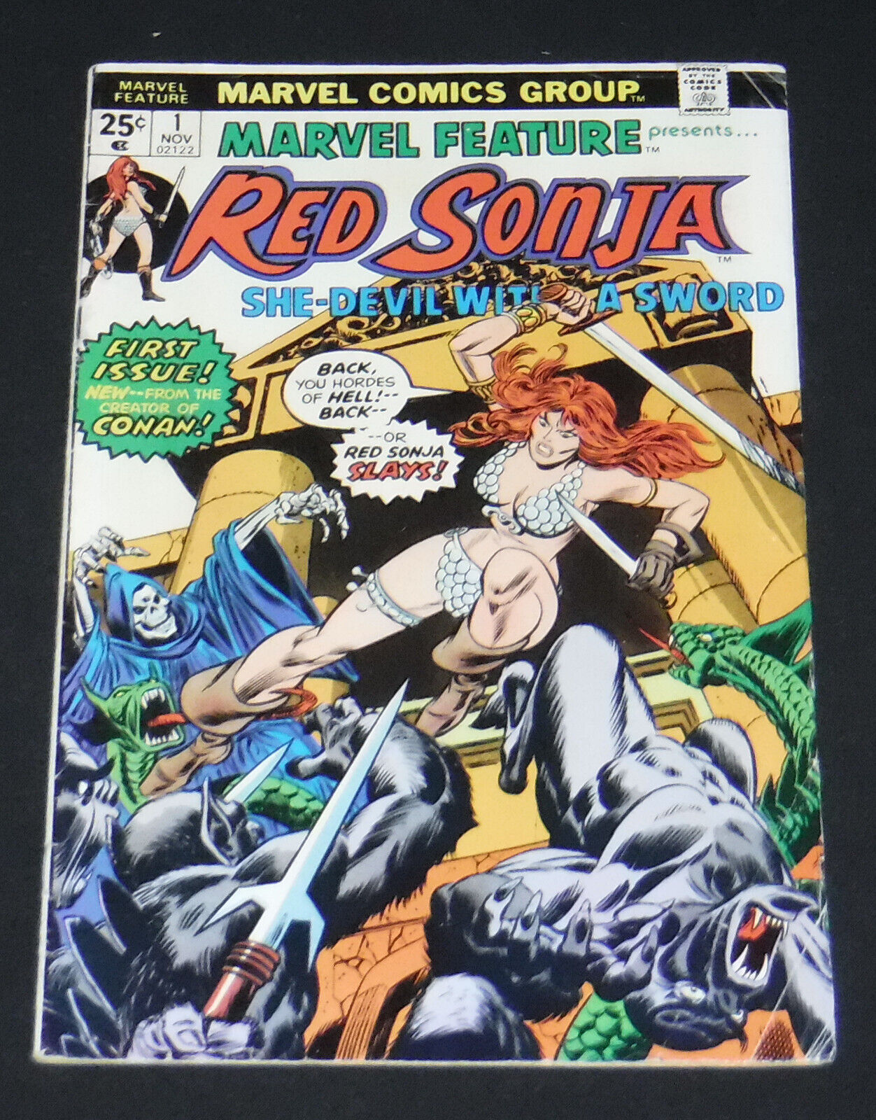 MARVEL FEATURE #1 RED SONJA 1975