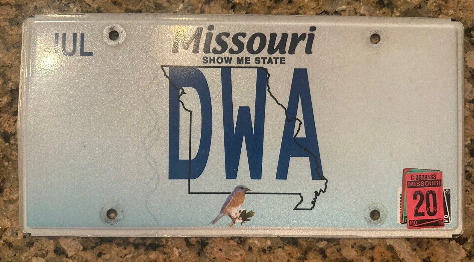 Missouri License Plate \