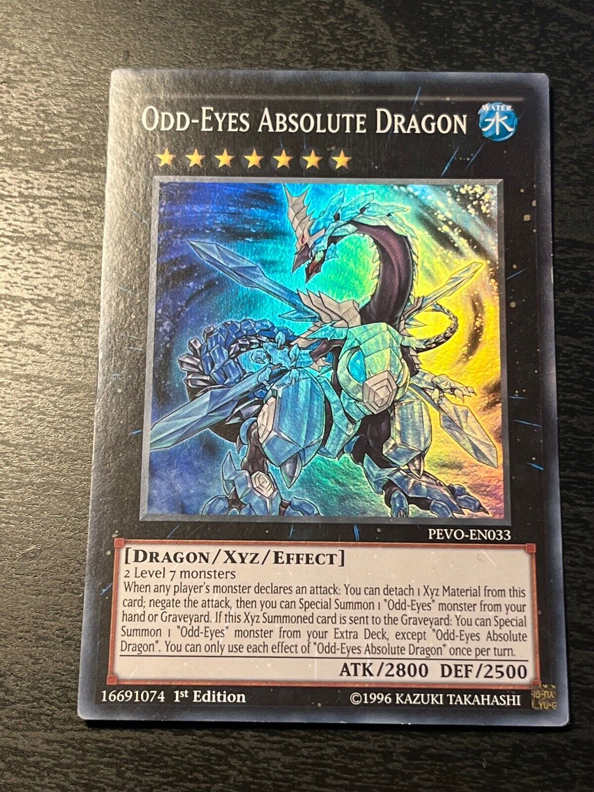 Odd-Eyes Absolute Dragon 1st Edition PEVO EN033 SUPER RARE YuGiOh Card 
