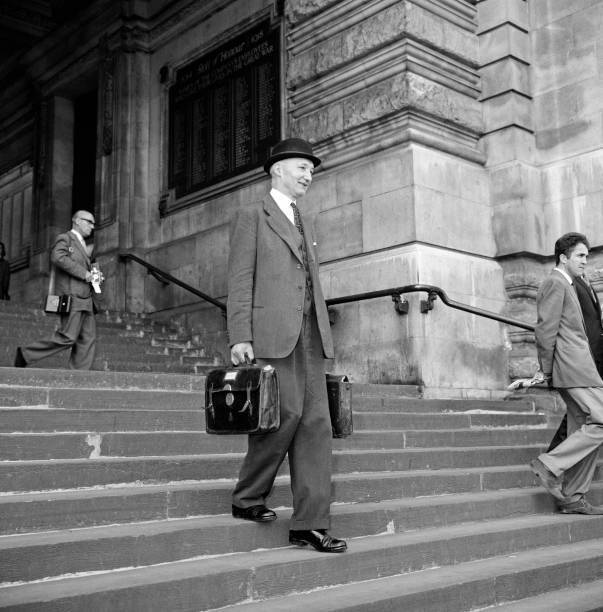 Lord Denning Minister Of The Rolls At Waterloo Station 1963 Old Photo