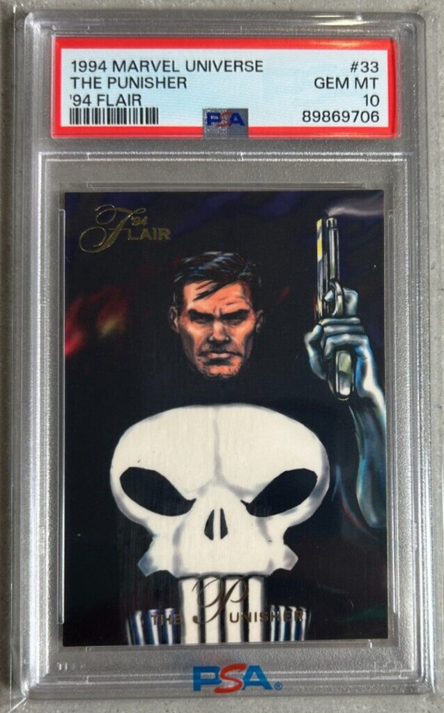 1994 Flair Marvel Universe The Punisher # 33 PSA 10 Newly Graded 