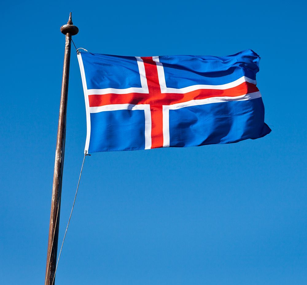 Giant National Flag Of Iceland Icelandic íslenski fáninn
