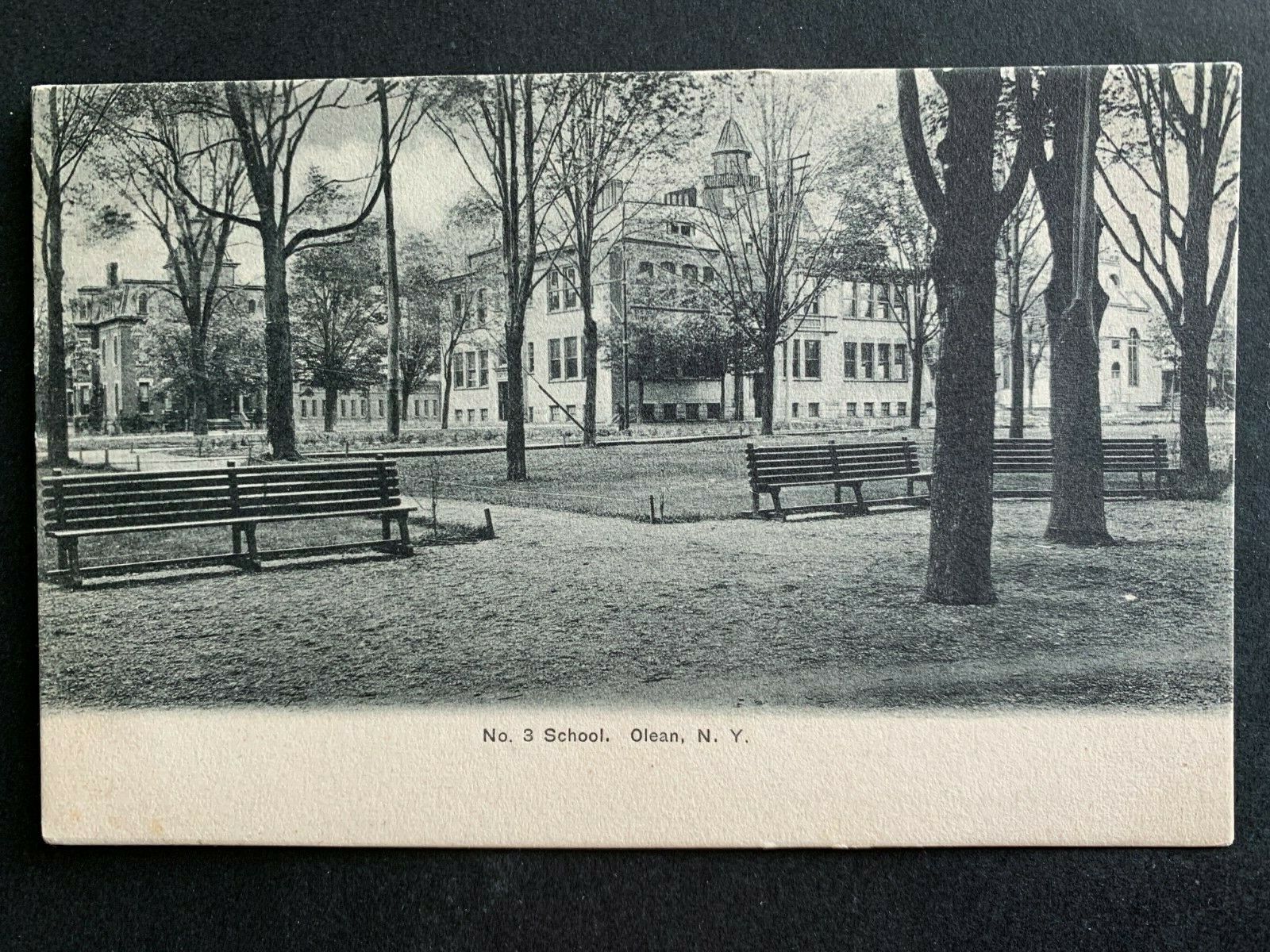 Postcard Olean NY - c1900s Public School No. 3