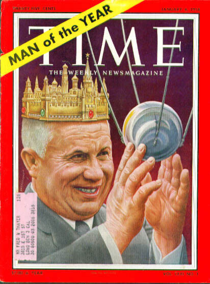 Artzybasheff cover Khrushchev Time 1/6 1958