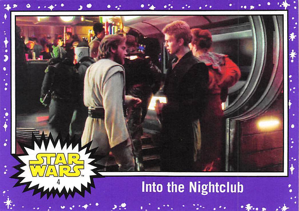 2017 Topps Star Wars Journey To The Last Jedi Purple #4 Into The Nightclub