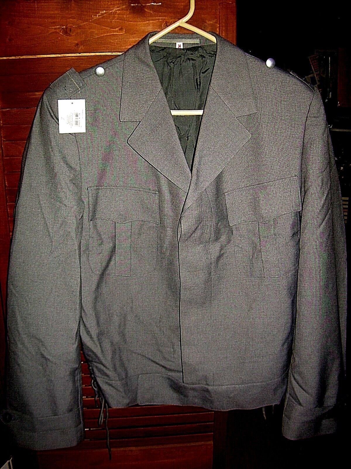 Gray Military Ike style Jacket, nos unissued, Coat